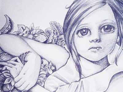 Girl drawing girl personal