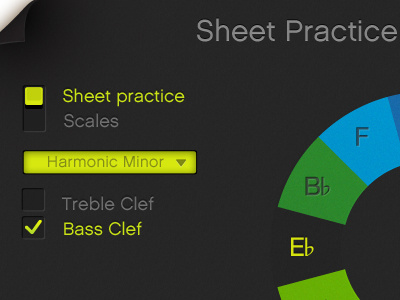 interface checkbox color wheel dropdown switch