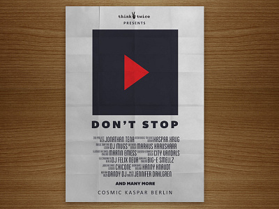 Playdontstop poster berlin club play dont stop poster