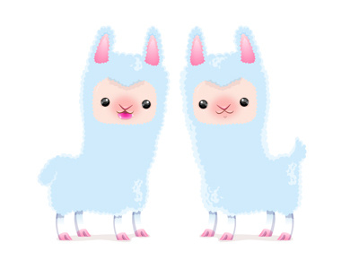 Alpaca alpaca illustration vector