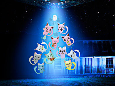 CATS aliens bg photo from google cats character design ghost sad