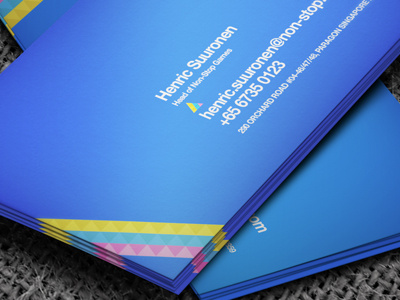 I vote for blue background color blue business card games non stop rainbow stripes