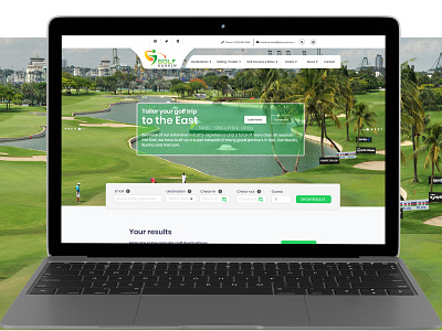Golf Asia Home Screen front end design interaction design interaction designer interaction logic ui user experience