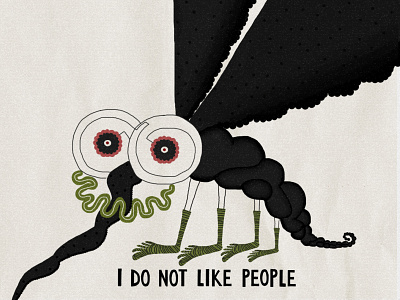 Mosquito confession graphic design illustration mosquito