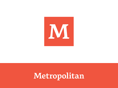 Metropolitan brand branding graphicdesign idenity logo logodesign logodesigner minimalistic monogram news site typogaphy