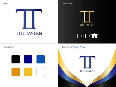 The Tavern Branding brand branding color design greek icon identity logo mark palette pillar roman strategy tavern the tavern vector
