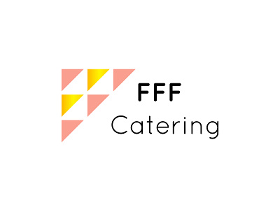 FFF Catering branding design illustration logo type