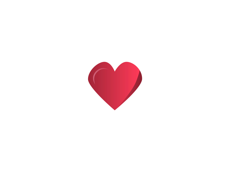 Beating Heart after effects animation blood design gradient icon illustration love minimal motion motion art motion graphics vector
