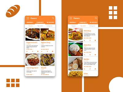 Recipe App app branding flat food illustration logo minimal mobile phone recipe ui ux vector web