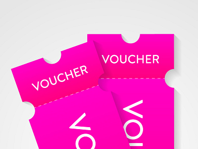 Voucher vector illustrations coupon design download dribbble free gift gradient icon illustration invite pink vector voucher