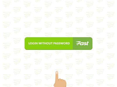 Fast Login 2d aftereffects animation branding button click design fast hand illustration interaction login motion ui ux vector video web