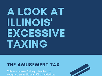 A Look At Illinois Excessive Taxing Infographic Ron Sandack design illustration ron sandack