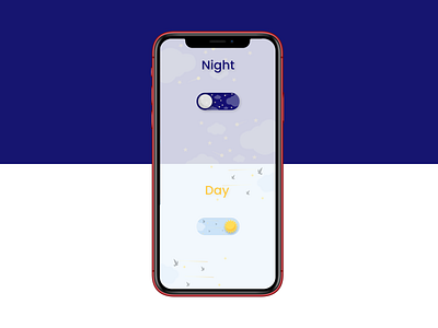 On / off switch DailyUi blue daily ui dailyui day moon night on off onoff sun switch switch button