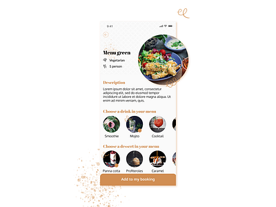 Food Menu | Daily UI daily ui dailyui design drink drinks menu food food and drink food app food menu foodie menu menu card orange