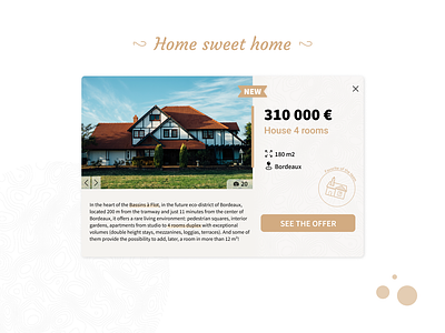 Info card | Daily UI buy card daily ui dailyui home house info card information information card information design location new offer offers price ui