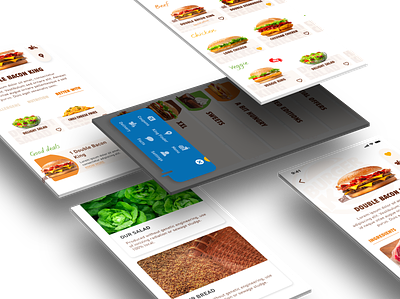 Burger King - Mobile App burger king burger menu delivery delivery app fastfood food mobile mobile app