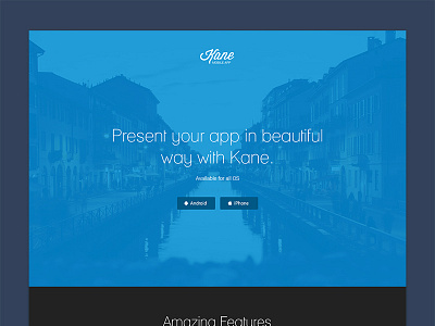 Kane - App Landing Page