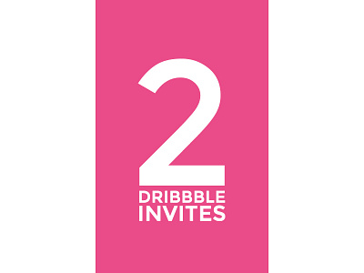 2 Dribbble Invitations draft dribbble invitation invitations invite invites prospect