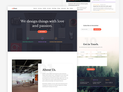 Alexis - Portfolio Template agency color personal portfolio team template ui web design works