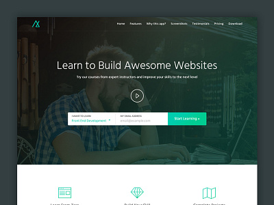 eLearning Landing Page