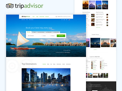 TripAdvisor Homepage Redesign Concept