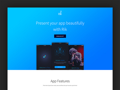 Free App Landing Page (Rik)