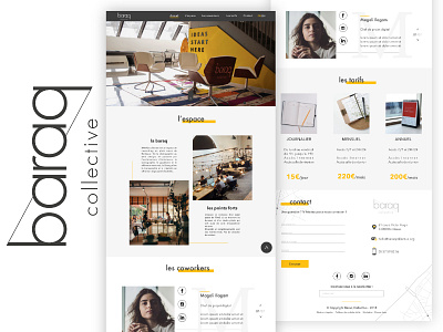 Baraq Collective - Web Design coworking design ui user interface web web design webdesign website design