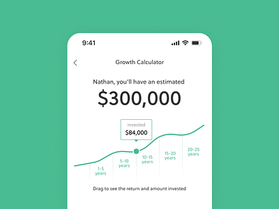 Investment Growth Calculator by Nathan Patton on Dribbble