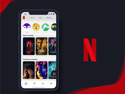 Netflix White Version daily 100 daily 100 challenge dailyui design flat illustration lightmode netflix redesign ui ux vector whitemode