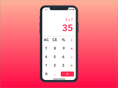 Daily UI 4# - Calculator app concept calculator dailyui design ui ux web