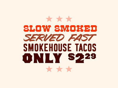 Smokehouse branding design food lock up typography