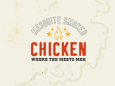 Smoked Chicken campaign design lock up typography