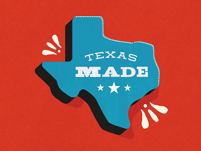 Texas Made design illustrator lockup texas