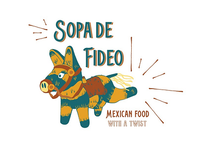 Sopa de Fideo - Main Logo branding illustration logo
