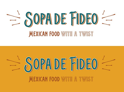 Sopa de Fideo - Secondary Logos branding illustration logo