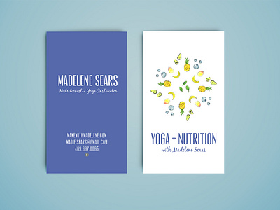 Yoga + Nutrition Business Cards