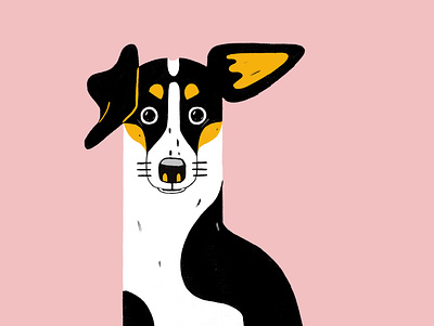 The Winner of the Staring Contest animal digitalart dog dog illustration drawing illustration pet procreate rat terrier