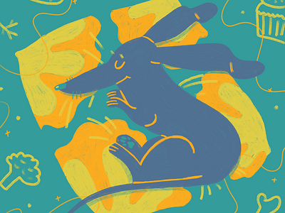 Vivid Dreaming animal dachshund digital art dog drawing illustration pet procreate