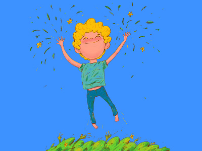 Nature Kid child digitalart drawing illustration kidlit kidlitart kidlitartist procreate