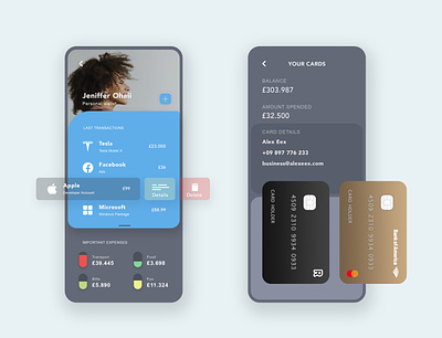 Finance and Wallet App app cleandesign design finance app financeapp graphic design ios moneyapp ui ux wallet app walletdesign