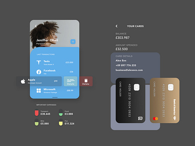 Finance and Wallet App - Details