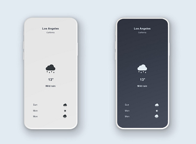 Minimal Weather App app clean design cleandesign design ecommerce graphic design ios minimal minimal design minimal weather mobile design ui ui design weather app weather design