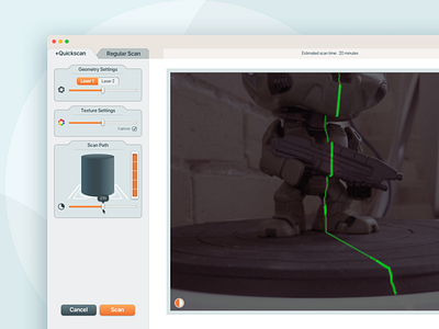 3D Scanning Filters design filters software design ui ux