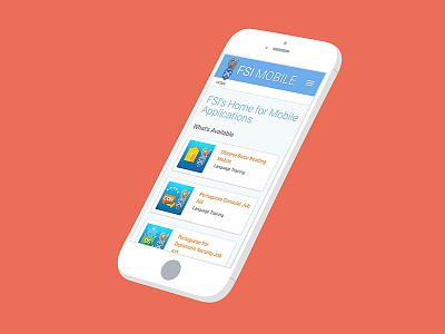 Mobile App Store - Responsive Design