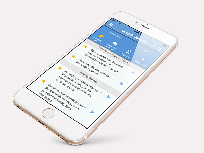 Mobile Language Training App - My List Page app design ios mobile native app