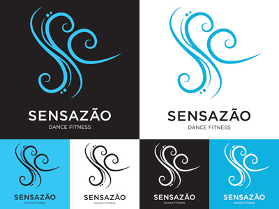 Logo redesign for dance fitness group Sensazão Crew branding logo logo design