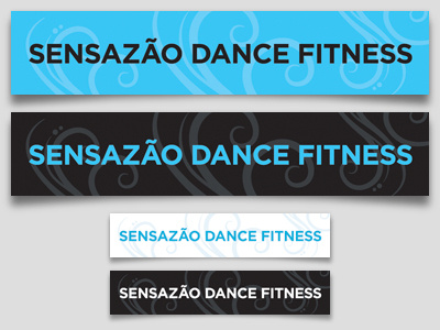 Sensazão Dance Fitness - large format banner design 10x2 banner banner design branding print