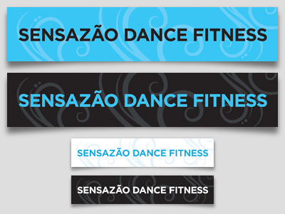 Sensazão Dance Fitness - large format banner design