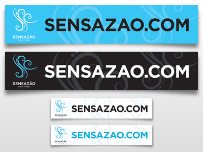 Sensazao website + logo - large format banner design 10x2 banner banner design branding logo logo design print