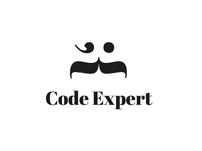 Code Expert alrefaiy code expert experts logo mustache programming type typographic typography